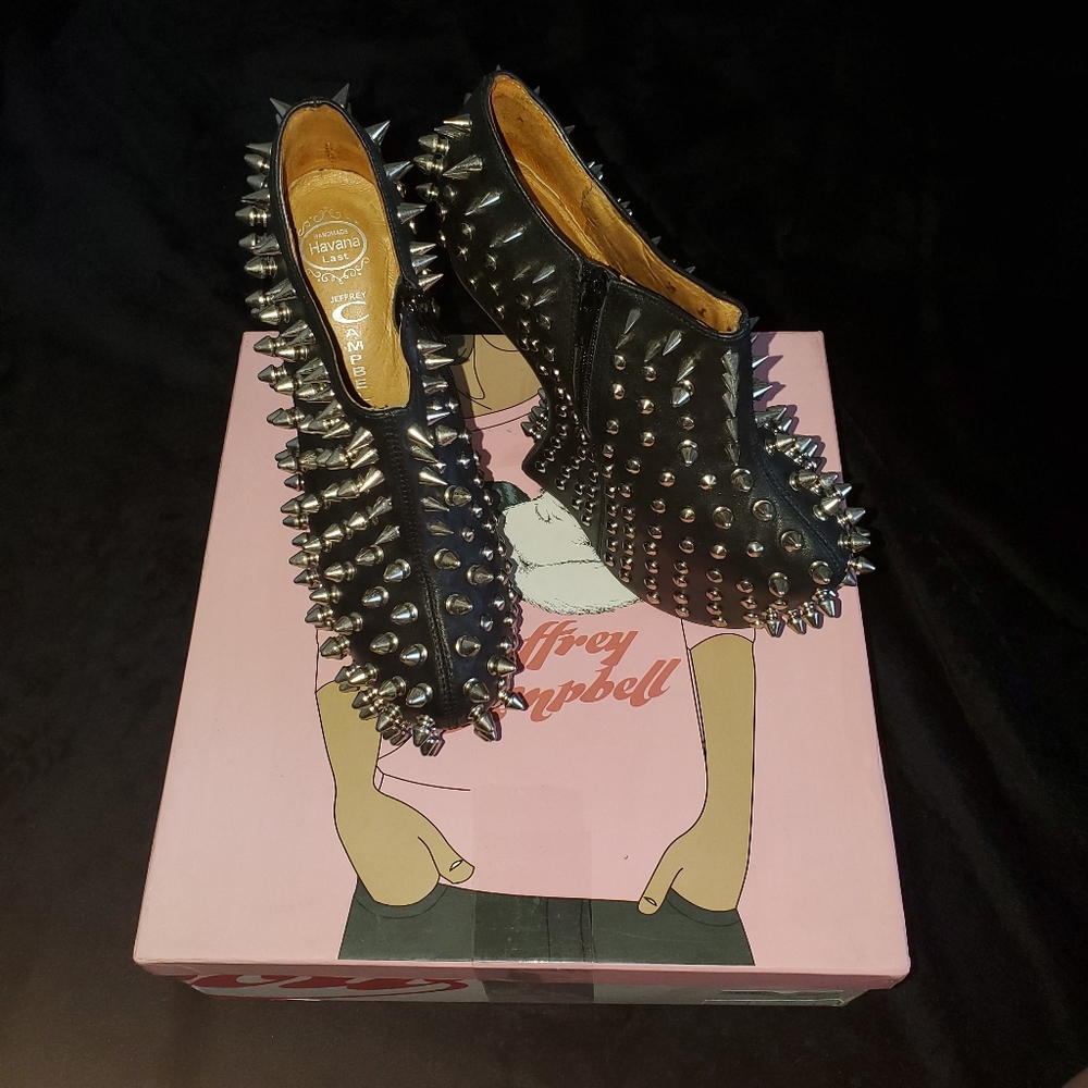 Jeffrey Campbell "Shadow Stud" Heelless Booties